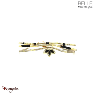 Bracelet Belle mais pas que, Collection: Precious Black B-2311-PB