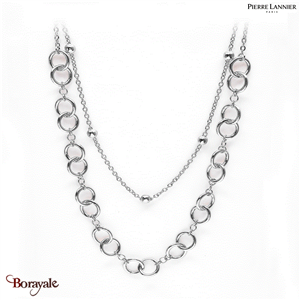 Collier Pierre Lannier Séduction acier argenté sans nickel BJ02A9101