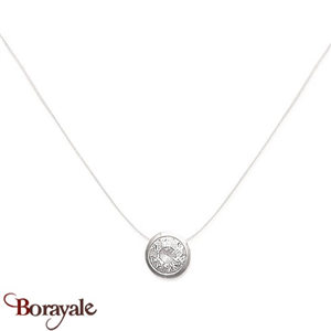 Collier argent 925° rhodié Borayale Collection : Eclat Nylon