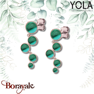 Boucles d'oreilles Yola Nature Nature et élégance Acier plaqué IP rose IK-572