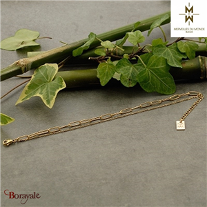 Bracelet en Acier doré Merveilles du monde