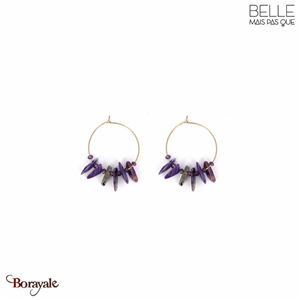 Boucles d'oreilles Belle mais pas que, Collection: Naomie Améthyste NAOM-BO3