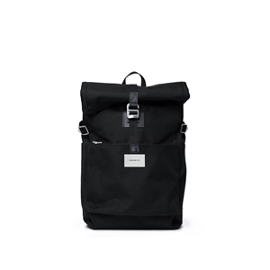 Sac à dos Sandqvist Urban Outdoor, Ilon 14/18L Black with black leather SQA1496