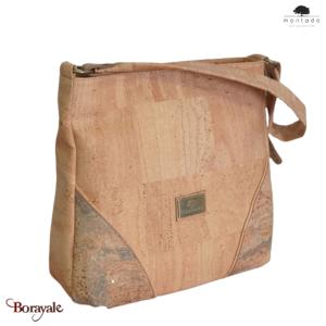 Sac épaule MONTADO en liège naturel, made in Portugal Femme 768012-NATMAPAMON