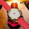 Montre AKTEO Amour dentelle tulipes art déco ronde EAm01H