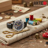 Montre AKTEO Art - Atelier Hot couture 38 mm argent ronde AAt03-N