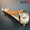Montre AKTEO Art - Musique Violon Stradivarius 38 mm doré ronde AMu14
