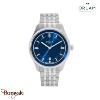 Montre Homme Orlam Pulse cadran bleu bracelet acier argenté étanche 10 ATM ORSSB