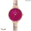 Montre PIERRE LANNIER Collection DELICE cadran fushia Bracelet milanais rose dor
