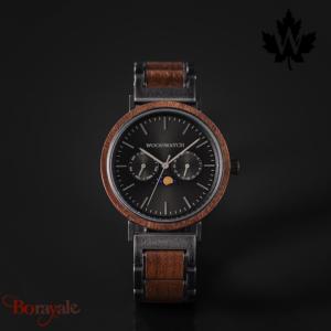 Montre WOODWATCH ELEMENT - 41 MM Brushed Iron Walnut Noyer WW-EL-BIW