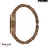 Montre en bois WEWOOD DATE ME Nut Rough - gun métal et doré 70368-733