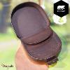 Porte monnaie Bear Design en Cuir de vachette lavé Brun Collection : Lavato
