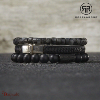 Bracelet Rebel & Rose Collection : Slices - Grey Séduction Taille L RR-60094-S-L