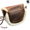 Sac bandoulière KASZER collection Wyoming Fourrure M Marron naturel clair 20402-