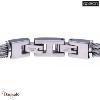 Bracelet Apollon 3 câbles  acier et plaque noire Homme  HA-347