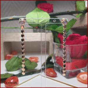 Boucles d'oreilles Plaqué Or fin Borayale Collection : Les étincelantes