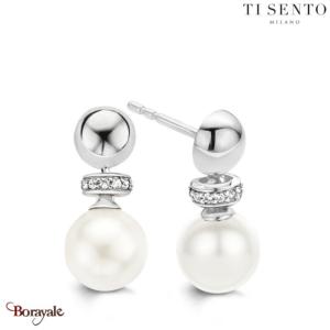 Boucles d'oreilles TI Sento Perles femme 7680PW