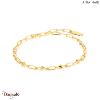 Spike it Up, Bracelet Argent plaqué Or 14 carats ANIA-HAIE B025-02G