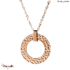 Collier Pierre Lannier Caprice acier doré rose sans nickel BJ01A0401