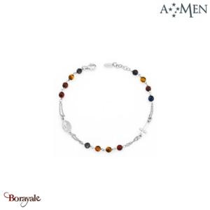 Bracelet Collection : Chapelet, Argent Amen Bijoux BROBOT3P