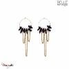 Boucles d'oreilles Belle mais pas que, Collection: Naomie chaînes Spinelle noire