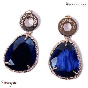 Boucles d'oreilles Ippocampo Pépite  bronze plaqué or rose IPPS04
