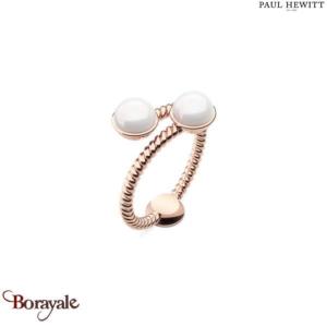 Bague Paul Hewitt Anchor acier plaqué or rose PH-FR-ROPE-R-56