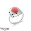 Bague argent 925° rhodié Collection : Cornaline Taille : 54