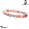 Opale rose: Bracelet Pierres fines 6 mm PPJ Taille S