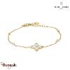 Bracelet RUBYA Pierre Lannier BJ23A1201 acier poli de couleur or