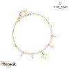 Bracelet TESSERA Pierre Lannier BJ27A1219 acier poli de couleur or