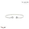 Bracelet TI SENTO Milano Perles femme argent plaqué platine perle nacrée et arge