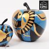 Pomme 38 cm Home Edelweiss collection : Apple Bleu, noir, doré
