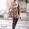 Cartable Serviette KASZER collection Nevada Marron naturel clair touché velours