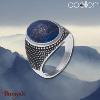 Chevalière Apollon acier et lapis lazuli Homme  IH-122-62