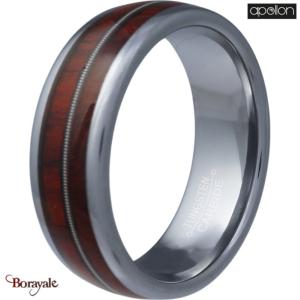 Bague  large deux couleurs et câble, Collection: homme APOLLON Taille 64