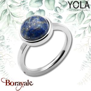 Bague Yola Nature Cabochon Acier poli IG-161-54