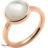 Bague Yola Nature Cabochon Acier plaqué IP rose IG-164-56