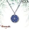 Collier Yola Nature Fleur de vie Acier poli IG-491