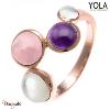 Bague Yola Nature Nature et élégance Acier plaqué IP rose IK-174-62