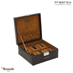 Coffret Friederich23, 6 montres, série Bond, brun