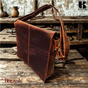 Besace Gibecière KASZER collection Wyoming marron naturel 20307-C6
