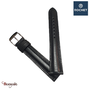 Bracelet Rochet France Montana 22 mm de couleur : noir 3842201A
