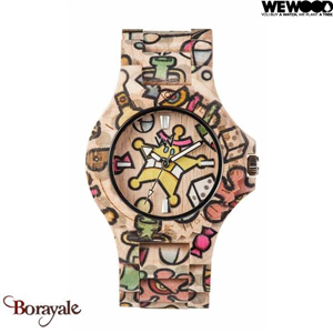 Montre en bois WEWOOD DATE Woop Sweetstar Beige 70334-231