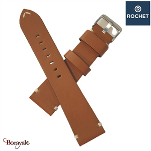 Bracelet de montre Rochet , Harrison de couleur : caramel, 20 mm