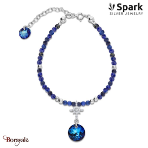 Bracelet SPARK Silver Jewelry : Fino - Bleu bermude