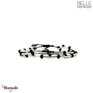 Bracelet Belle mais pas que, Collection: Velours noir B-2071-VENO
