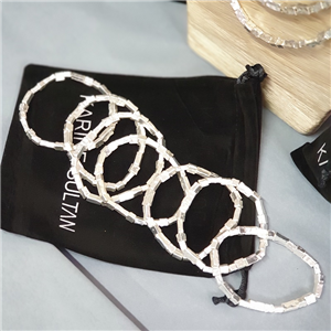 Bracelet, manchette empilable 7 éléments Plaqué argent fin 925° KARINE SULTAN B5