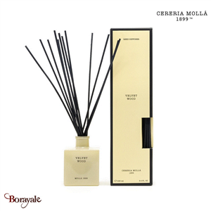Diffuseur Mikado Premium 100ml Cereria Molla Bois velours