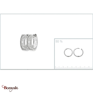 Boucles d'oreilles argent 925° rhodié Borayale Collection CN7637100